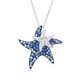 Aqua Mom & Baby Starfish Pendant Necklace - Mellow Monkey