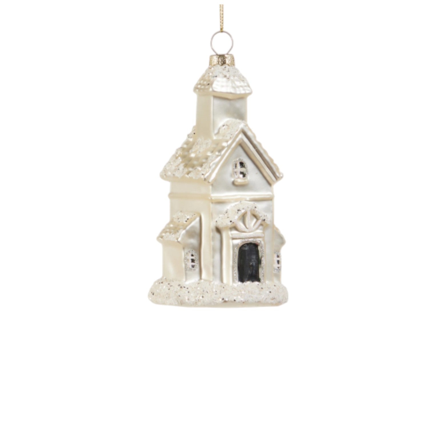 Glitter Church Ornament - 5-in - Mellow Monkey