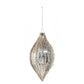 Mercury Glass Glitter Stripe Ornament - 4-in. - Mellow Monkey