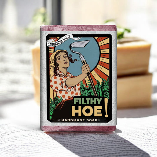 Filthy Hoe 100% Natural Bar Soap - Cardamom Rose - Filthy Farmgirl