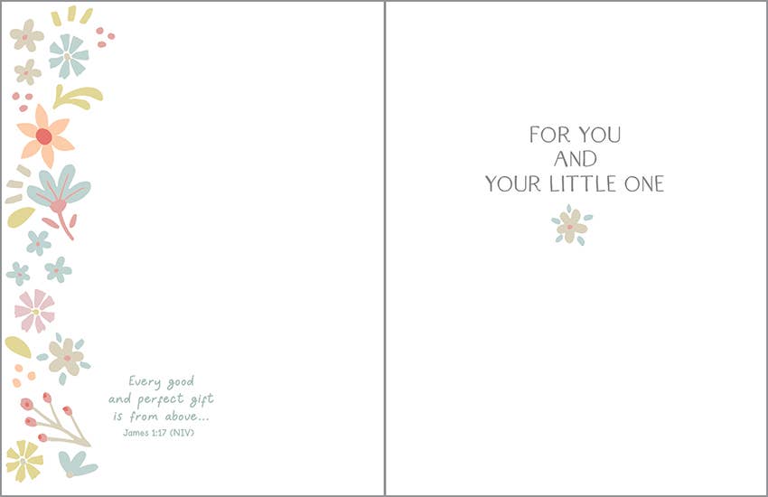 With Scripture Religious Greeting Card - Sweet Little Lambs - Mellow Monkey