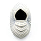 Palm - Handcrafted Porcelain Vase - White with Blue Stripes - 8.6 x 5 x 7.6 in - Mellow Monkey