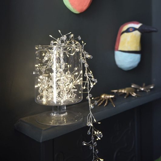 Crystal Cluster Chain Lights - 90-in - Mellow Monkey