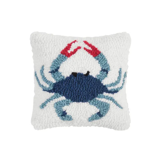 Blue Crab Hook Pillow - 8-in - Mellow Monkey