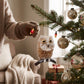 Snow Owl Brush Ornament - 4-in