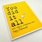 You Did It All And Really Freaking Well. Happy Retirement Greeting Card - Mellow Monkey