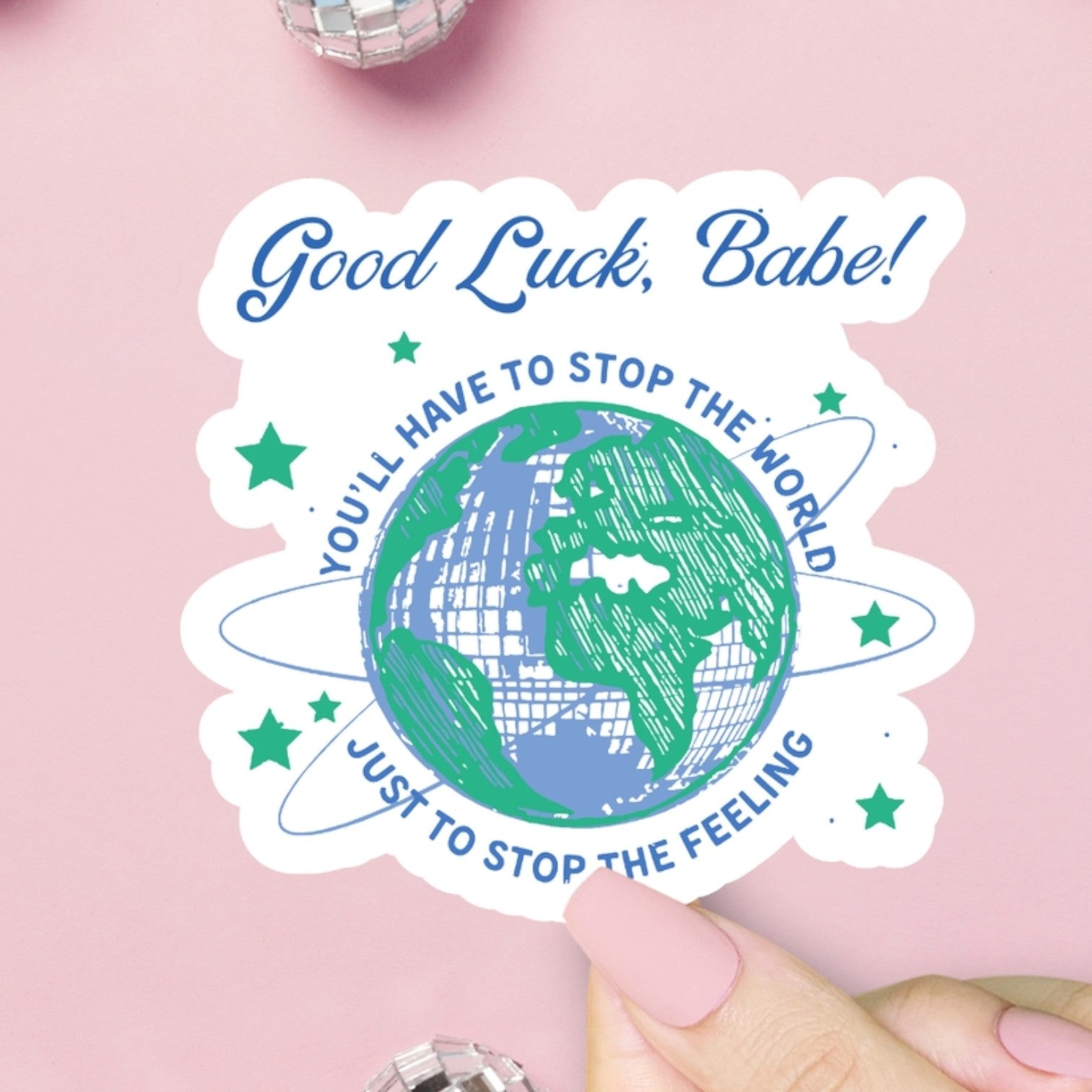 Good Luck Babe Sticker - Mellow Monkey