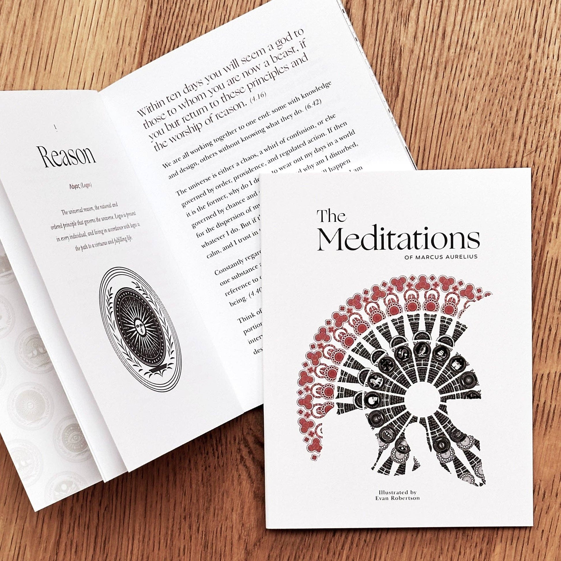 The Meditations, Marcus Aurelius, Illustrated Book - Mellow Monkey