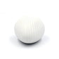 Mini Pebble - Handcrafted Porcelain Bud Vase - White with Grey Dotted Lines - 3.4 x 2.6 x 2.4 in - Mellow Monkey