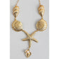 Large Shell Charm Necklace - Gold