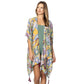 Paisley Print Tassel Summer Kimono Cover Up - Beige - Mellow Monkey