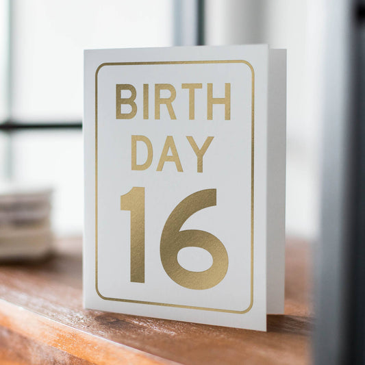 Sweet Sixteen – Age and Milestone Birthday Card - Mellow Monkey