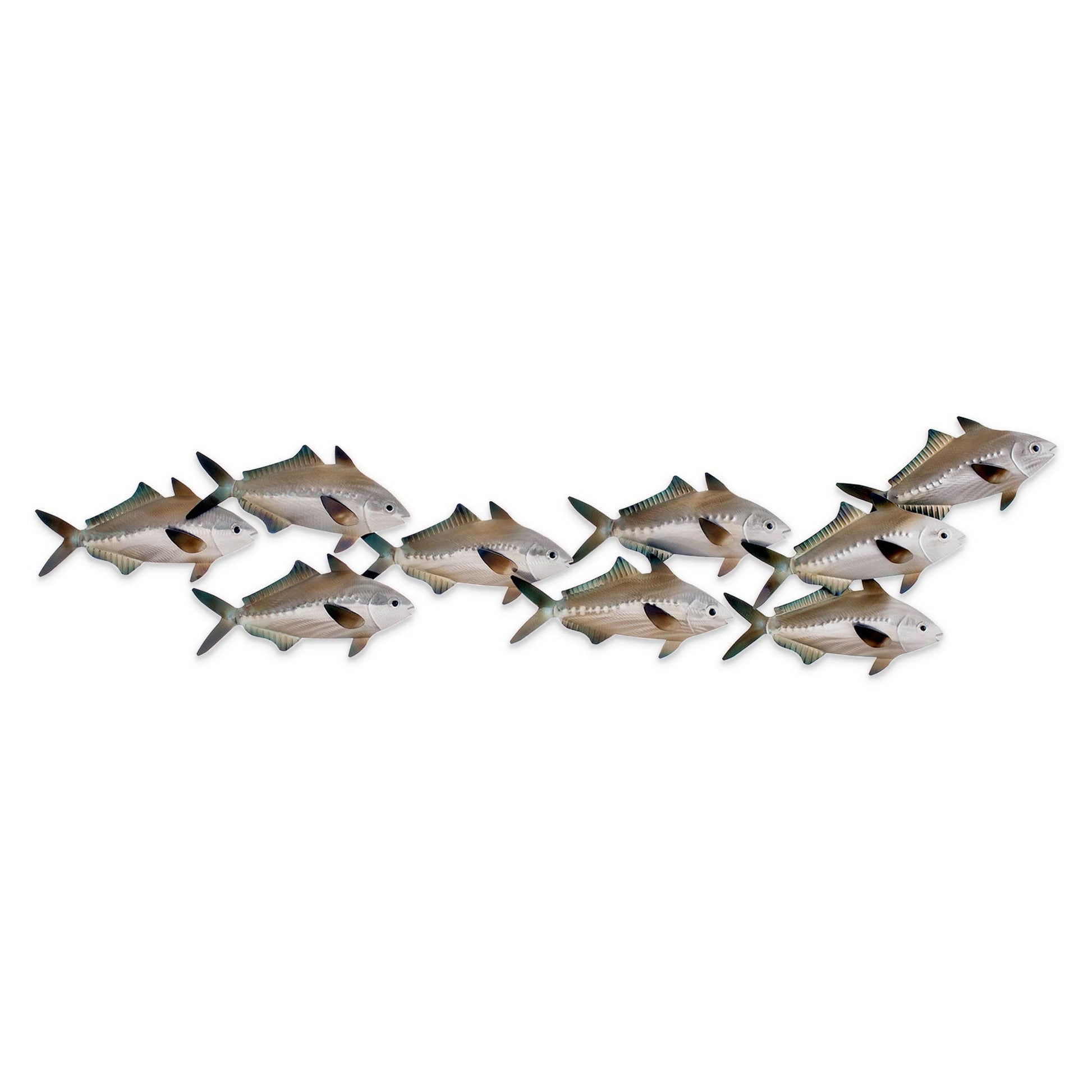 Sardine School - Metal Wall Art - 17-in - Mellow Monkey