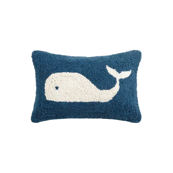 Whale Hook Pillow - 12-in - Mellow Monkey