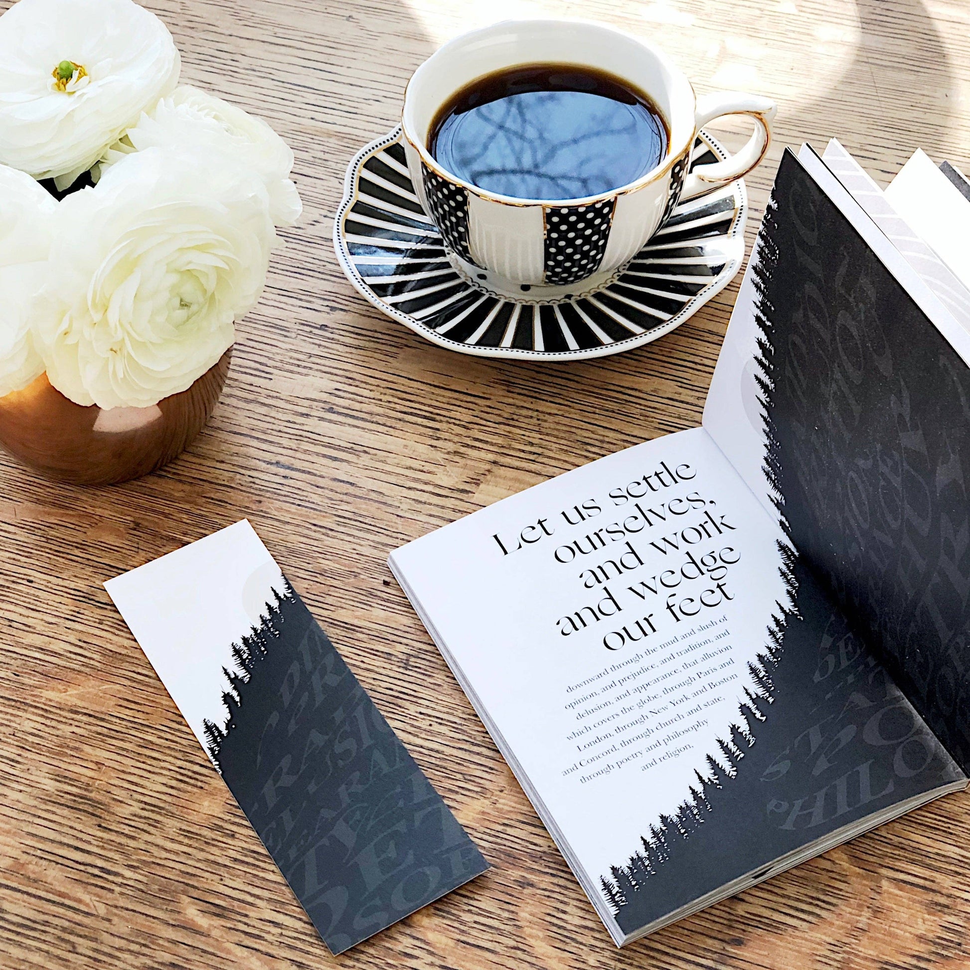 To Live Deliberately - Henry David Thoreau, Illustrated Mini Book - Mellow Monkey