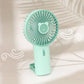 Portable Handheld USB Rechargeable Mini Fan - Aqua Green - Mellow Monkey