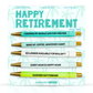 Happy Retirement Pen Set - Mellow Monkey