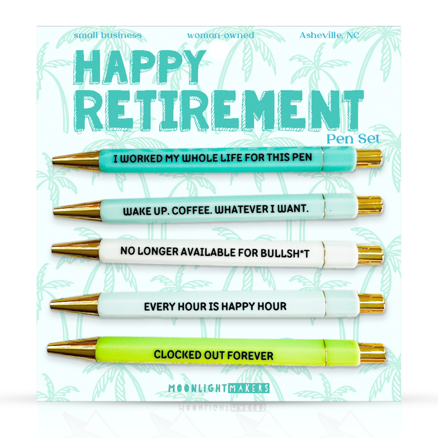 Happy Retirement Pen Set - Mellow Monkey