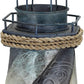 Seafoam 3D Lighthouse 16.5" - Metal & Capiz Art - Mellow Monkey