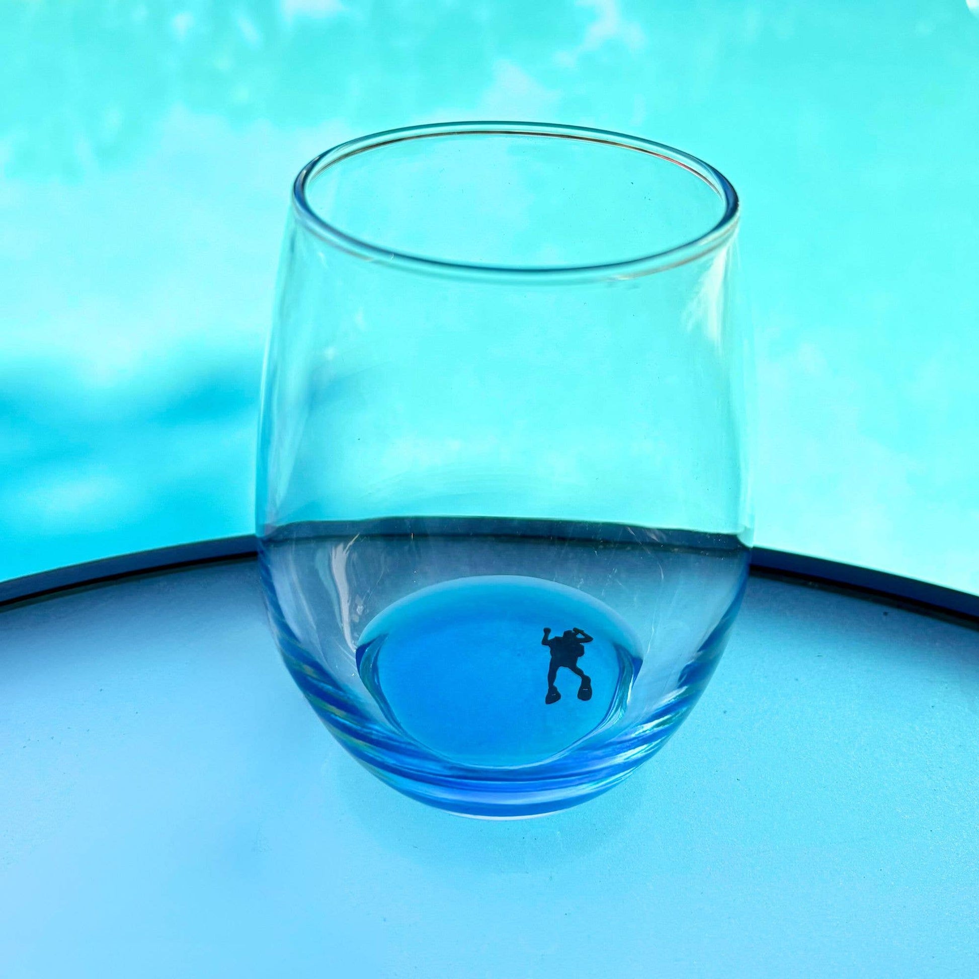 Scuba Diver - Ocean Resin - 15-oz Stemless Wine Glass - Mellow Monkey