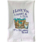 Love You A Bushel & Peck Flour Sack Towel - Mellow Monkey