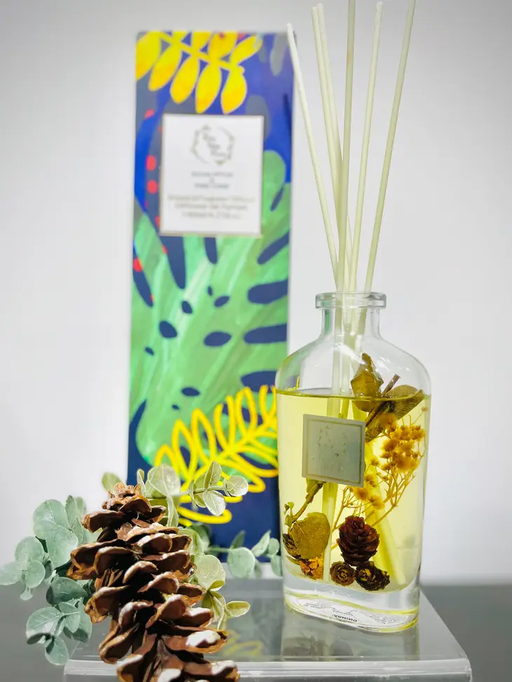 Eucalyptus and Pine Cone - Botanical Reed Diffuser - Mellow Monkey