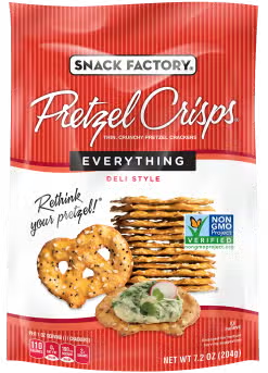 Everything Snack Factory Pretzel Crisps - 7.2 oz Bag - Mellow Monkey