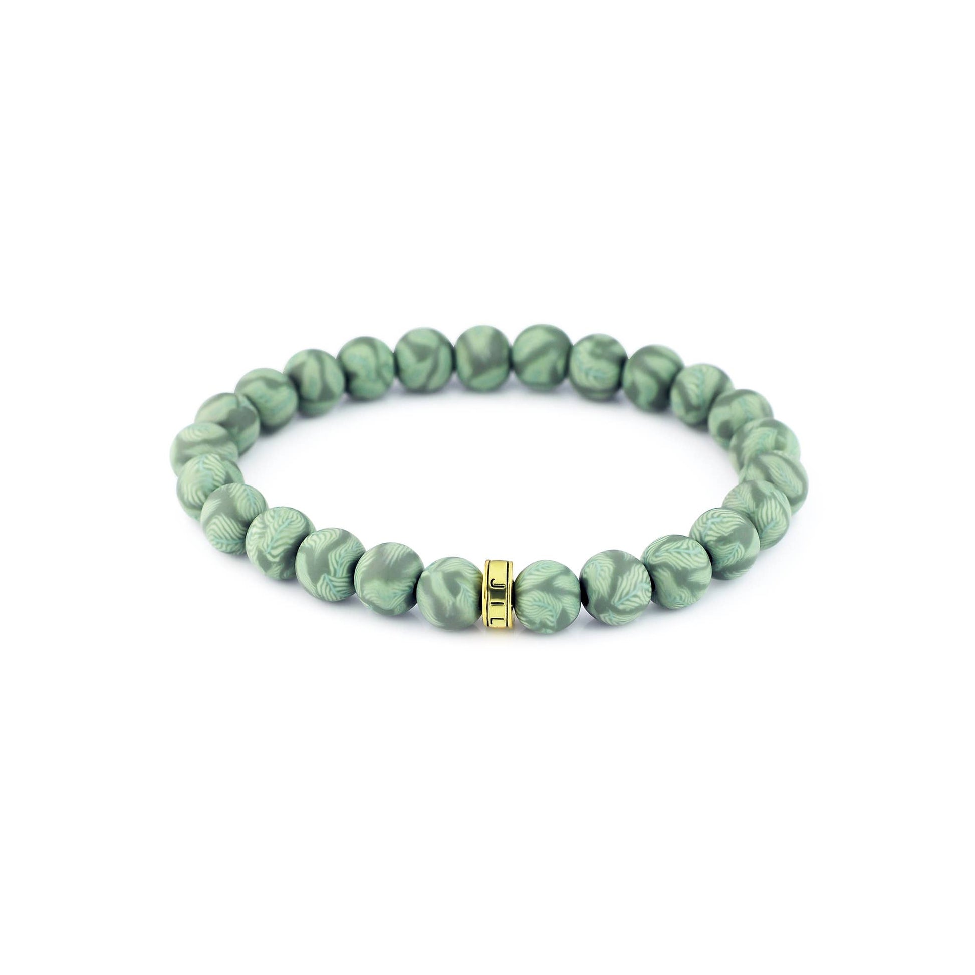 Green Fern Stack Bracelet - Mellow Monkey