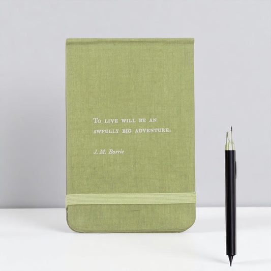 J. M. Barrie - Fabric Notebook - Mellow Monkey