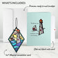 Sunshine and Sea Breezes Lighthouse Suncatcher Card - Mellow Monkey