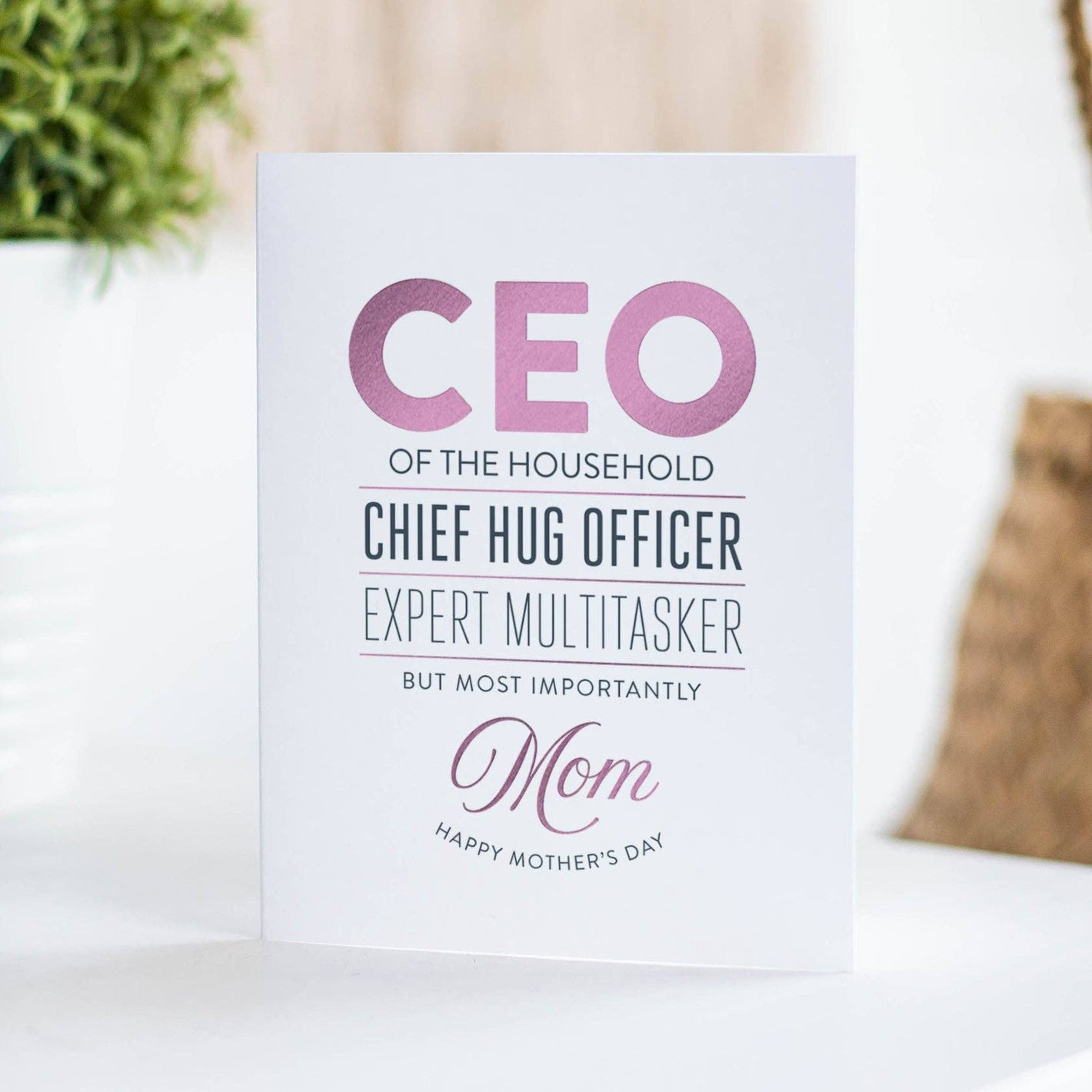 CEO Mom - Mother's Day Card - Mellow Monkey