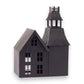 Black Metal Haunted House Halloween Décor - 10-in Tall - Mellow Monkey