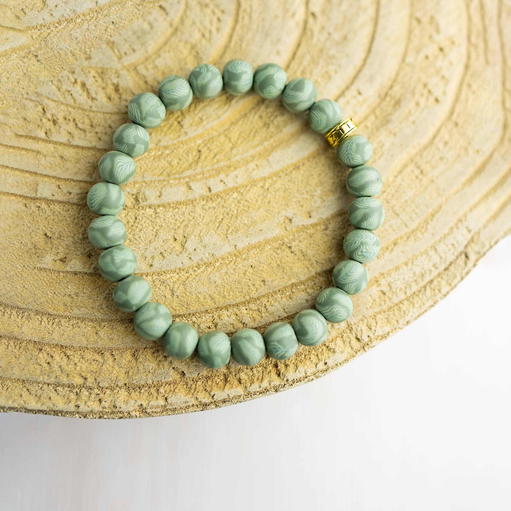 Green Fern Stack Bracelet - Mellow Monkey