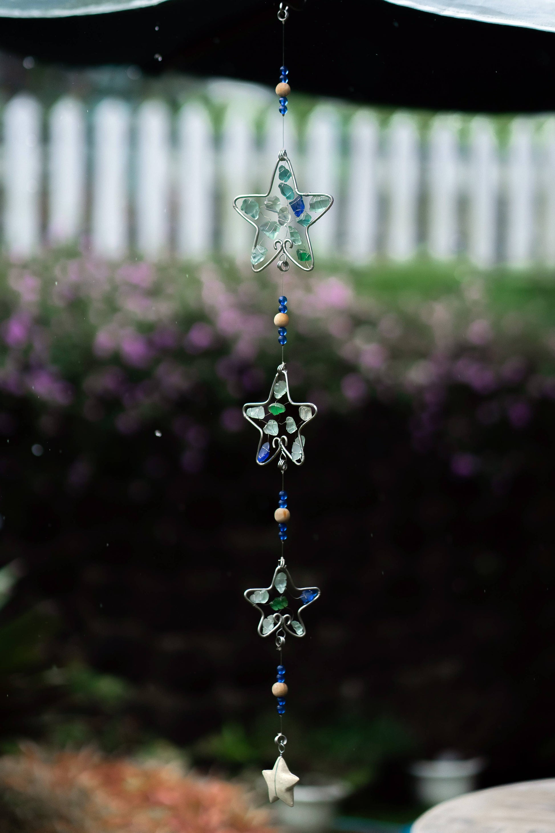 Recycled Glass Garland - Star -36-in - Mellow Monkey