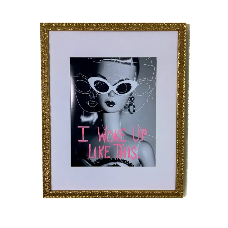 I Woke Up Like This - Graffiti Frame 24 inches - Mellow Monkey