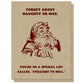 Straight to Hell Santa Card - Holiday Greeting Card - Mellow Monkey