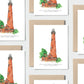 Currituck Beach Lighthouse Single Notecard-NC Coast Collect. - Mellow Monkey