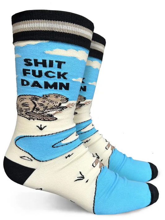 Shit Fuck Damn - Men's Crew Socks