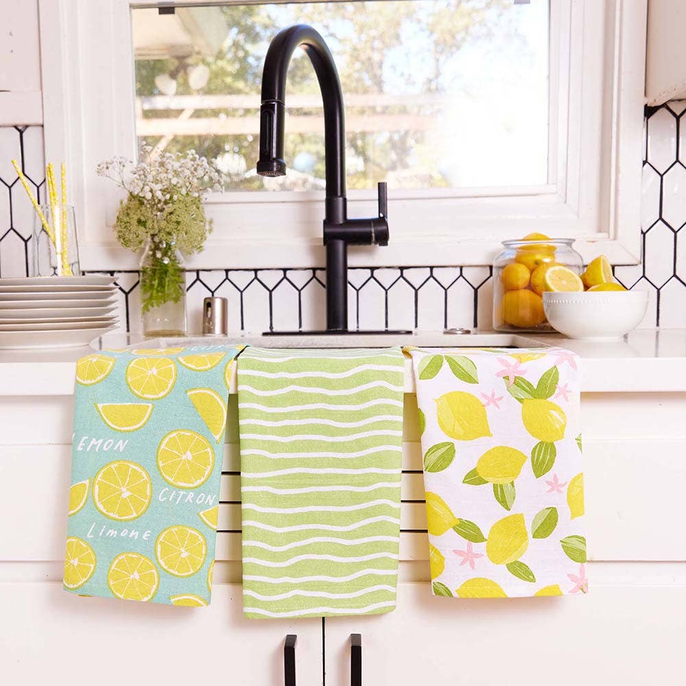 Limone - Kitchen Towels - Set of 3 - Mellow Monkey