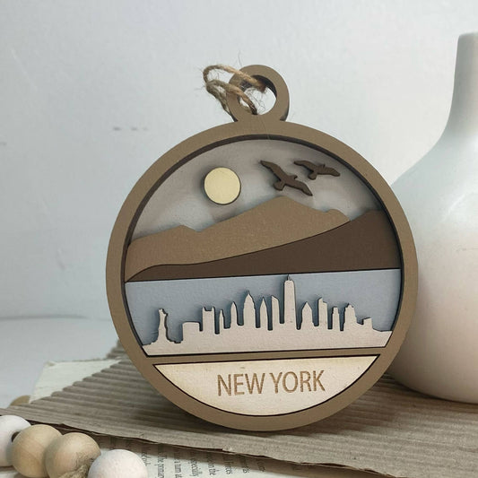 New York State Ornament - 4-5/8-in