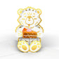 Happy Birthday - Birthday Cake Bear Tinypop Card - Mellow Monkey