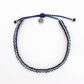 Hualalai Knotted Surf Anklet - Navy Cream