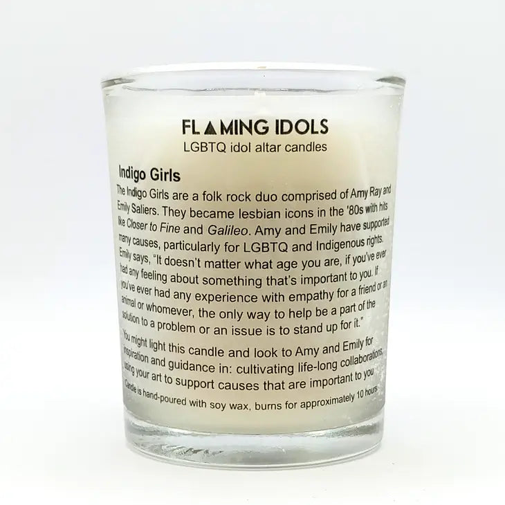 Indigo Girls - Glass Votive Candle