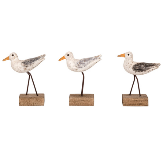 Small Free-Standing Wooden Gulls - 5-1/2-in. - 3 Styles - Mellow Monkey