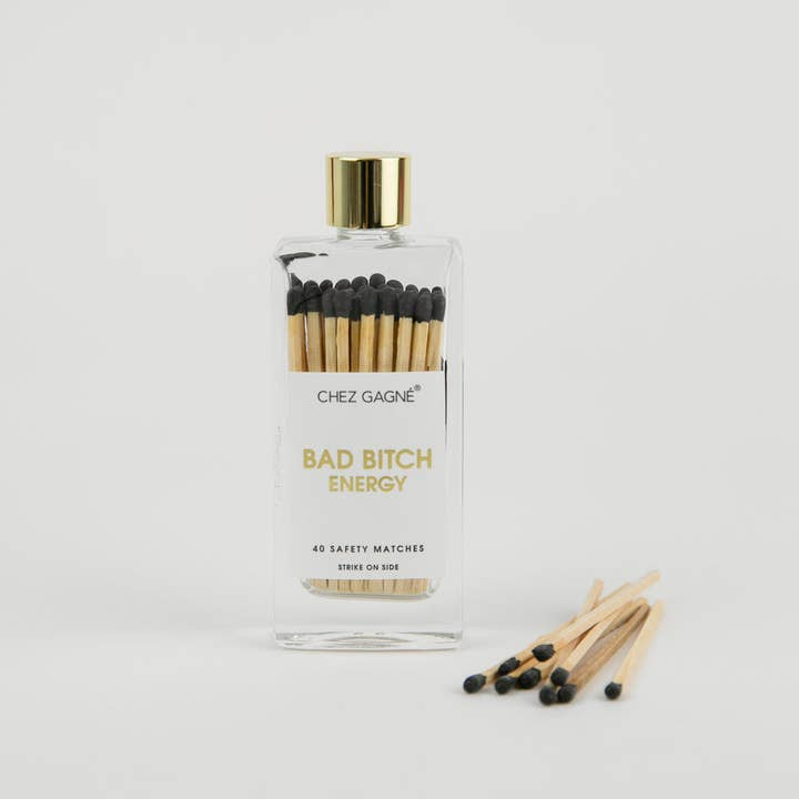 Bad Bitch Energy - Glass Bottle Matchsticks - Mellow Monkey