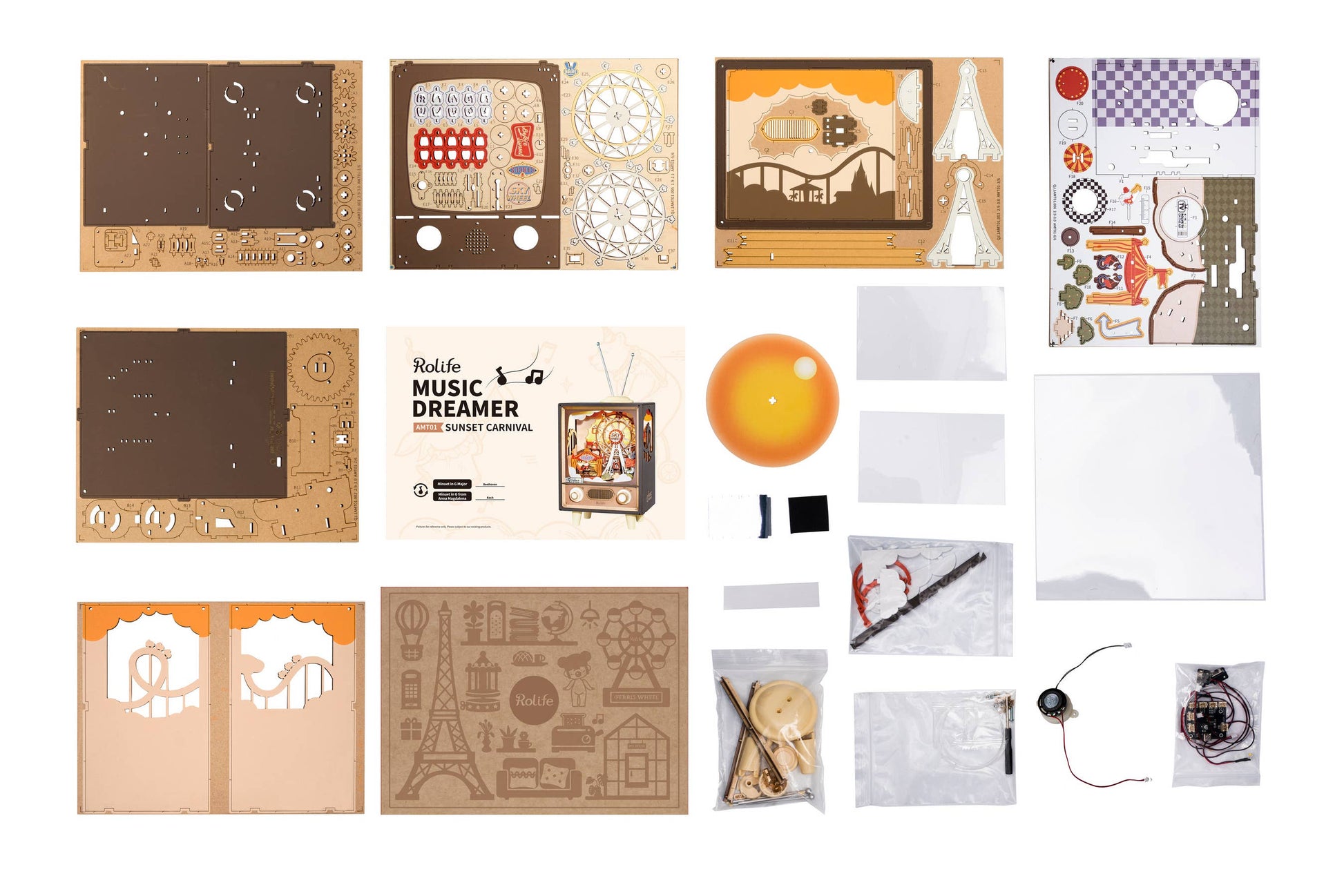 DIY Mechanical Music Box: Sunset Carnival - Mellow Monkey