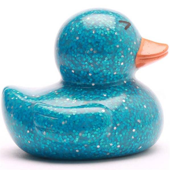 Blue Glitter Rubber Duck - Mellow Monkey