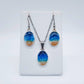 Handmade/Handcrafted Resin Ocean Beach Wave Oval Earrings - Mellow Monkey