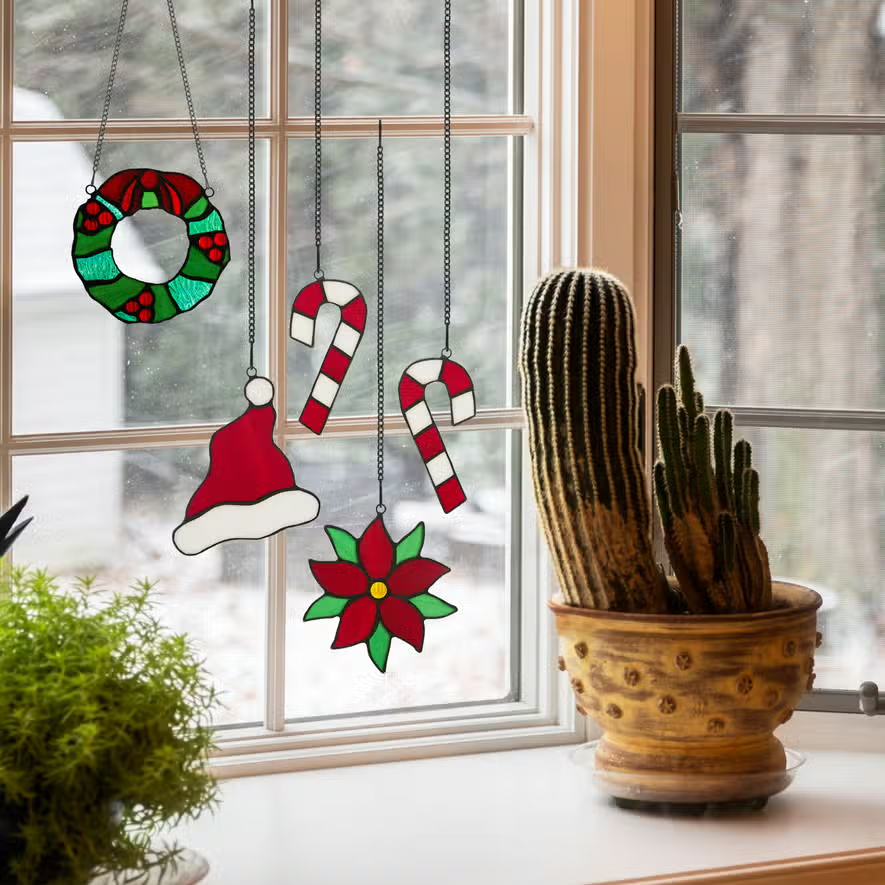 VHALE Suncatchers Craft, Stained Glass Effect Paper Sun, 60% OFF