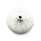 Tiny Congo - Handcrafted Porcelain Bud Vase - White with Gray Stripes - 2.5 x 2.5 x 2.6 in - Mellow Monkey